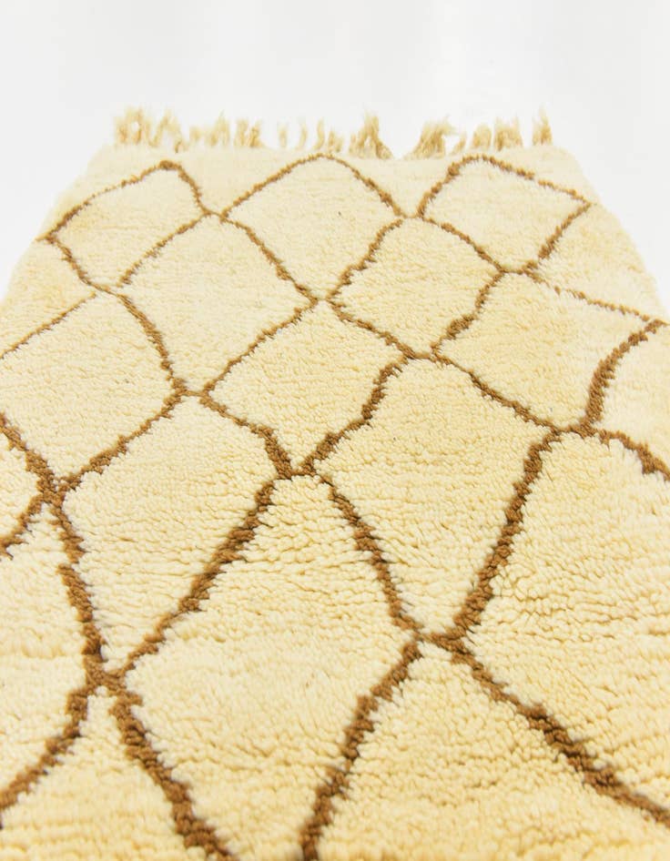 Detail image of  2' 10 x 5' 2  Hand Knotted Moroccan Wool Rug