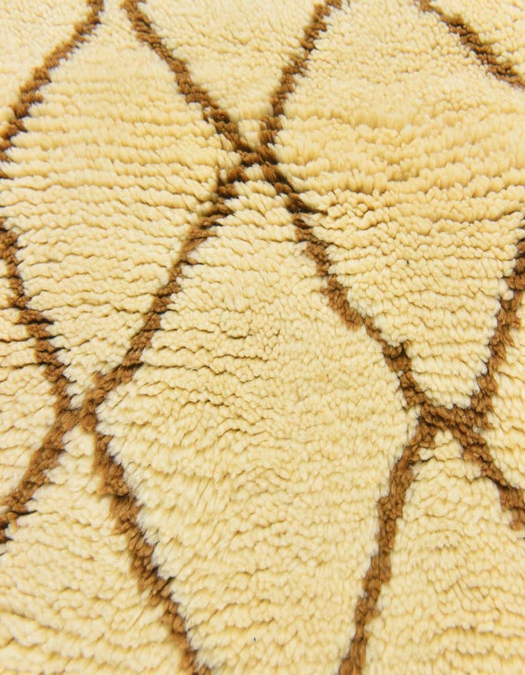 Detail image of  2' 10 x 5' 2  Hand Knotted Moroccan Wool Rug