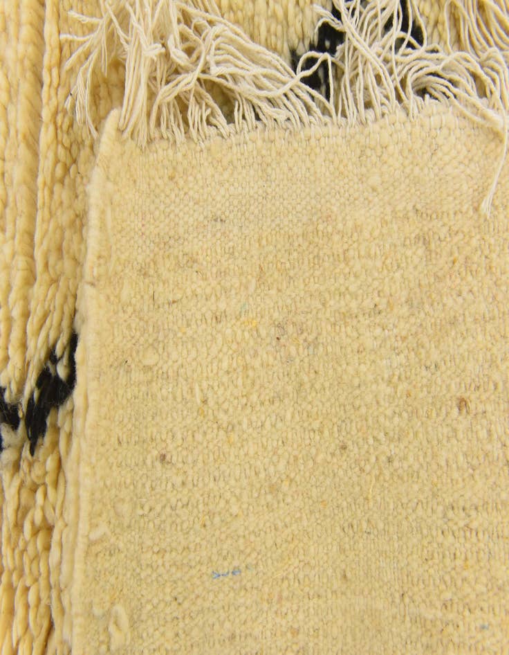 Detail image of  3' 4 x 4' 10  Hand Knotted Moroccan Wool Rug