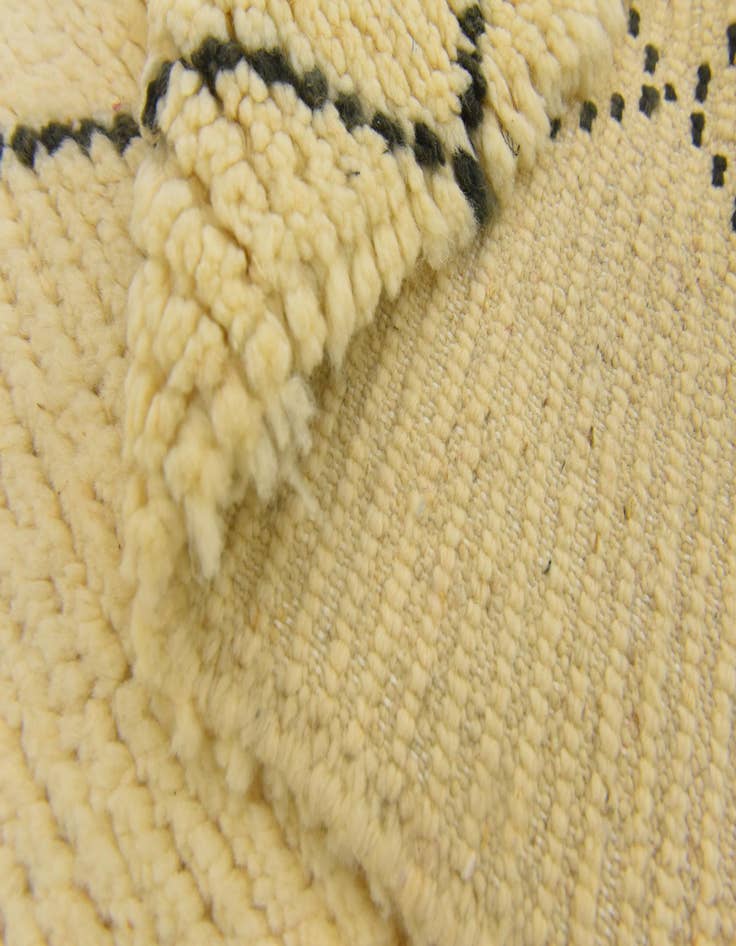 Detail image of  3' 1 x 4' 11  Hand Knotted Moroccan Wool Rug