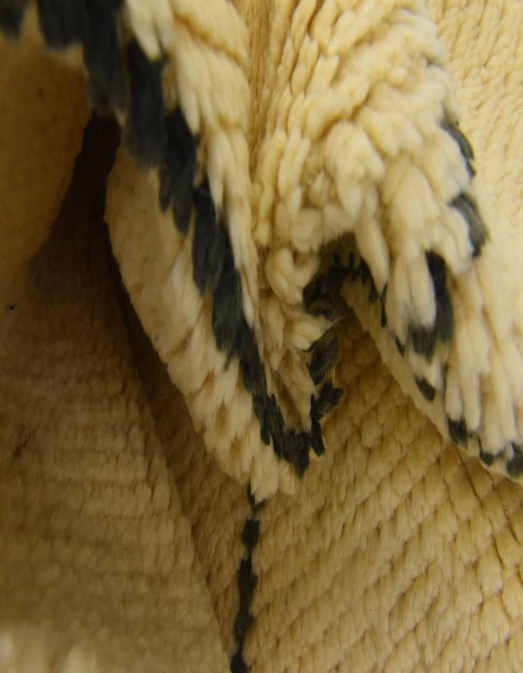 Detail image of  3' 1 x 4' 11  Hand Knotted Moroccan Wool Rug