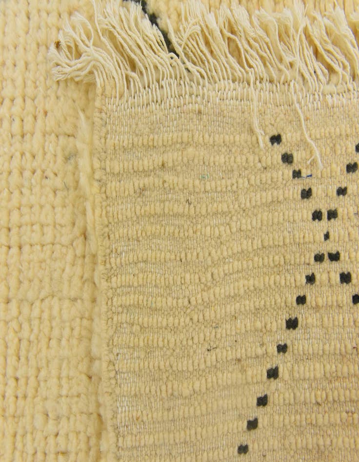 Detail image of  3' 1 x 4' 11  Hand Knotted Moroccan Wool Rug