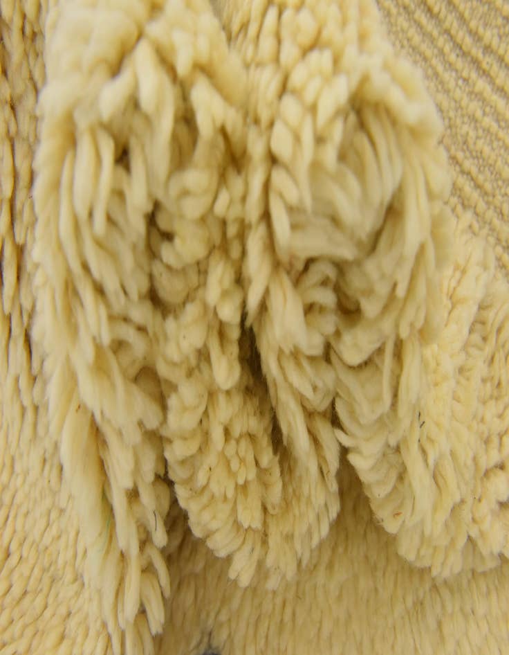 Detail image of  2' 10 x 4' 10  Hand Knotted Moroccan Wool Rug