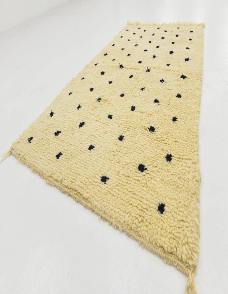 Detail image of  2' 10 x 4' 10  Hand Knotted Moroccan Wool Rug