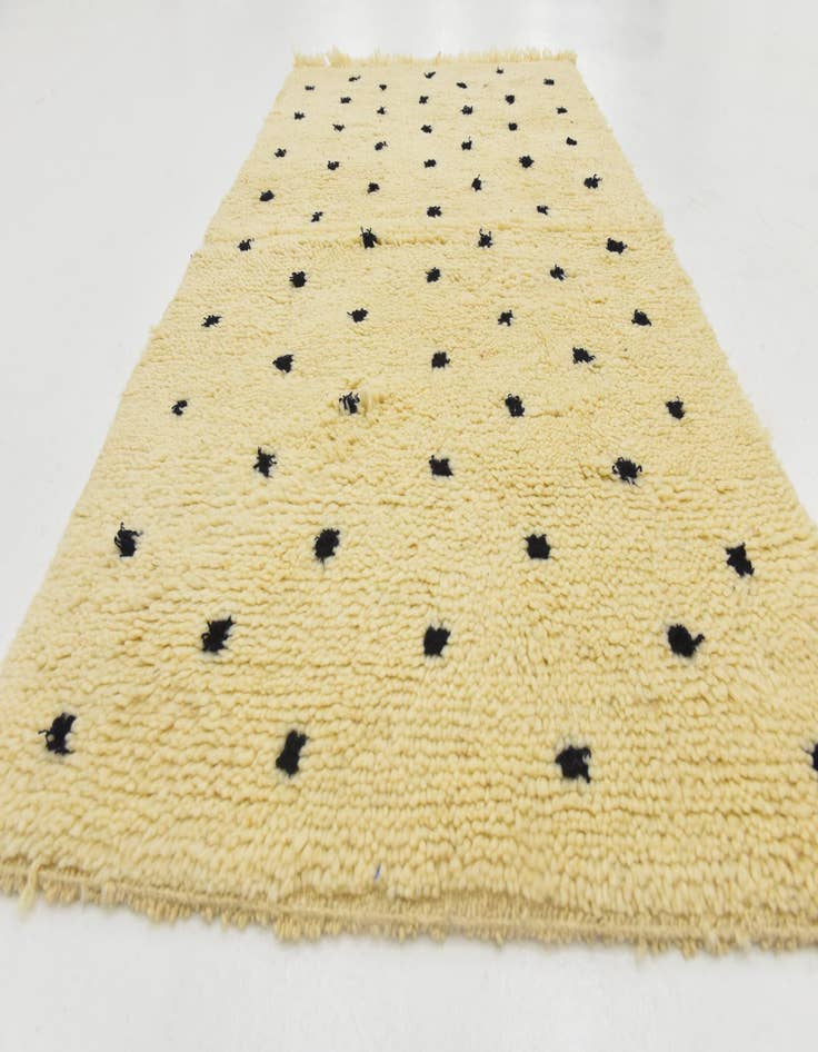 Detail image of  2' 10 x 4' 10  Hand Knotted Moroccan Wool Rug