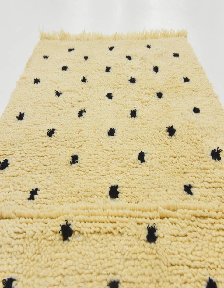 Detail image of  2' 10 x 4' 10  Hand Knotted Moroccan Wool Rug