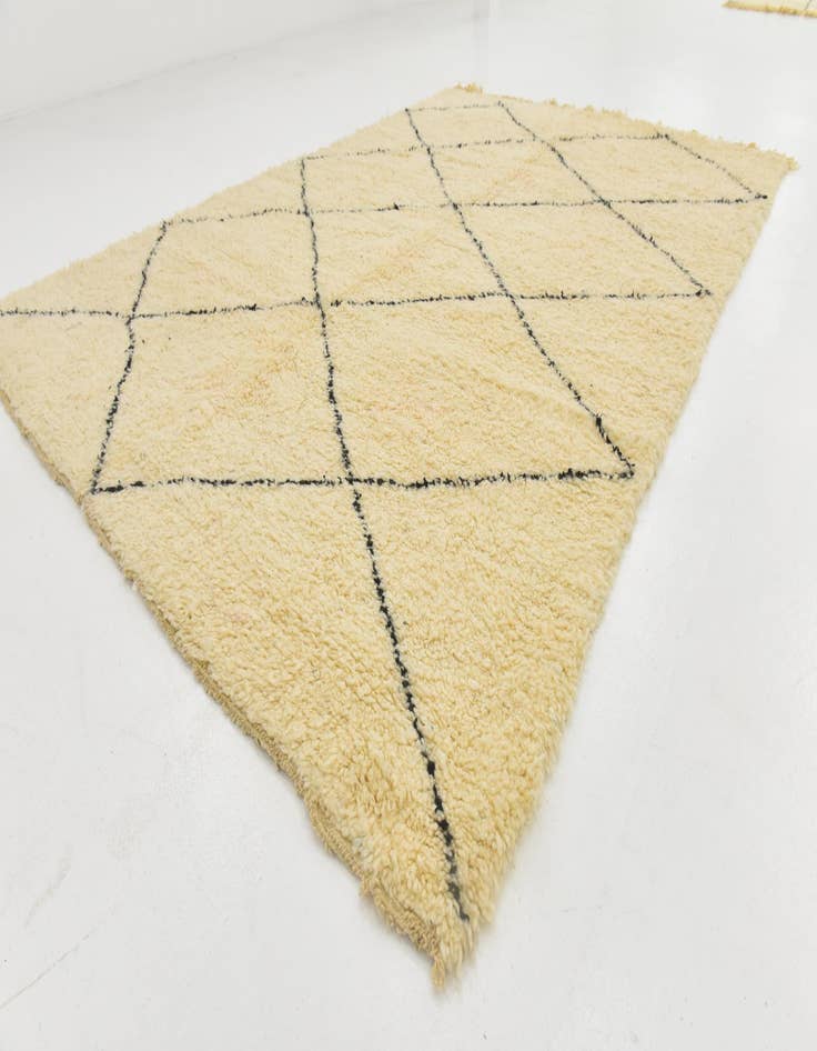 Detail image of  6' 6 x 9' 4  Hand Knotted Moroccan Wool Rug