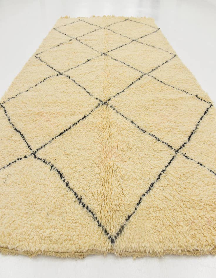 Detail image of  6' 6 x 9' 4  Hand Knotted Moroccan Wool Rug