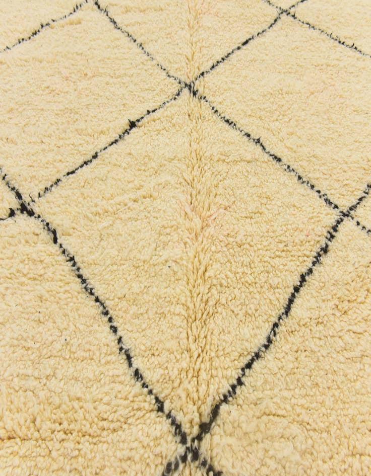 Detail image of  6' 6 x 9' 4  Hand Knotted Moroccan Wool Rug