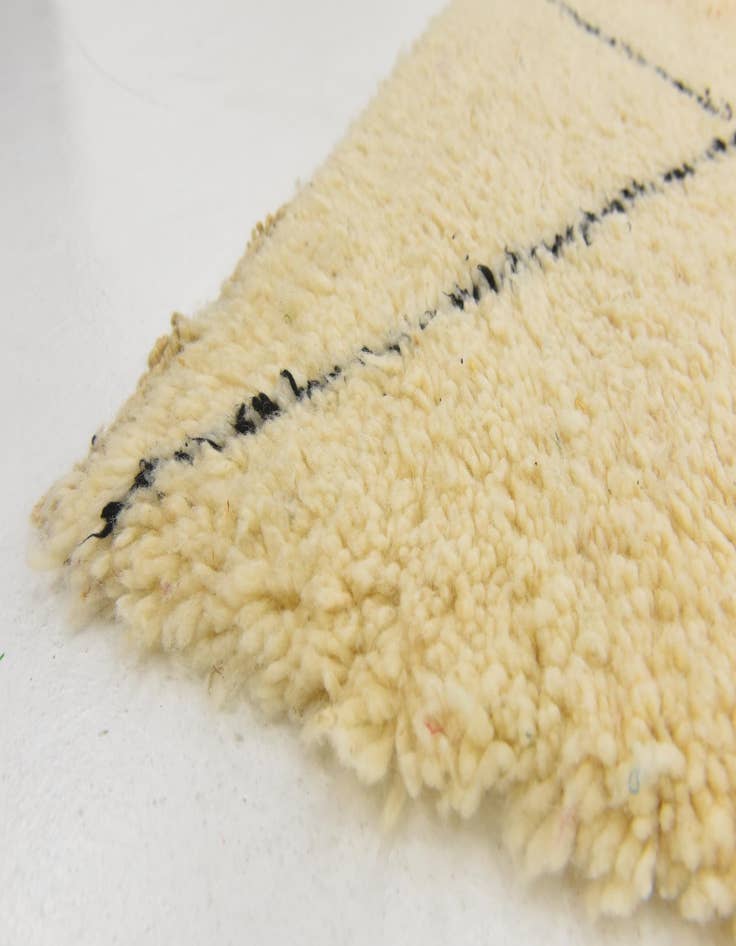 Detail image of  6' 6 x 9' 4  Hand Knotted Moroccan Wool Rug