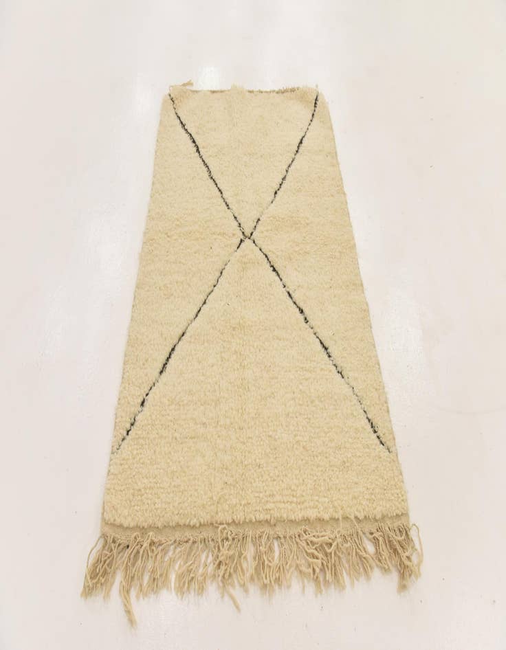 Detail image of  3' 3 x 5' 1  Hand Knotted Moroccan Wool Rug