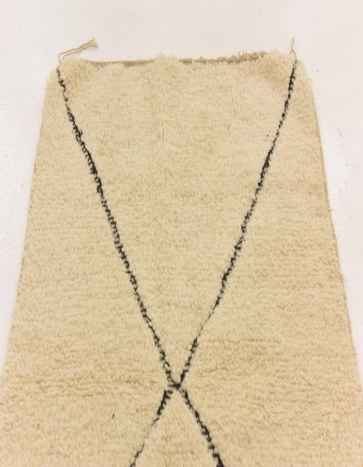 Detail image of  3' 3 x 5' 1  Hand Knotted Moroccan Wool Rug