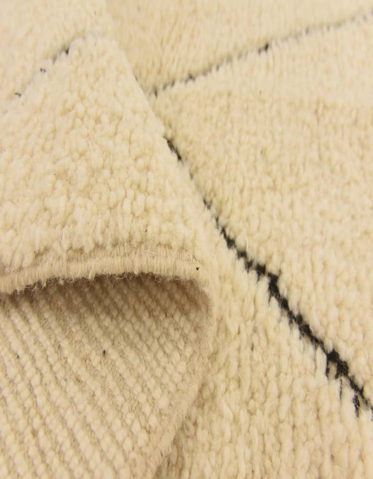 Detail image of  3' 3 x 5' 1  Hand Knotted Moroccan Wool Rug