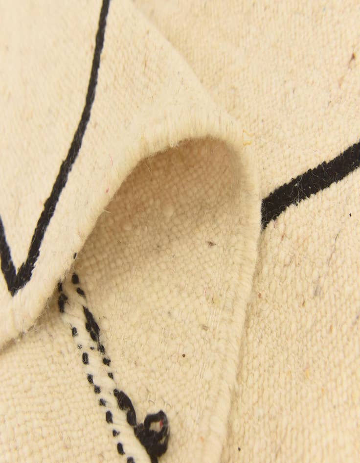 Detail image of  6' 8 x 10' 3  Hand Knotted Moroccan Wool Rug