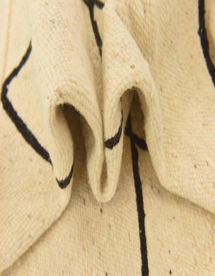 Detail image of  6' 8 x 10' 3  Hand Knotted Moroccan Wool Rug