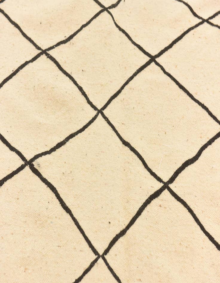 Detail image of  6' 8 x 10' 3  Hand Knotted Moroccan Wool Rug