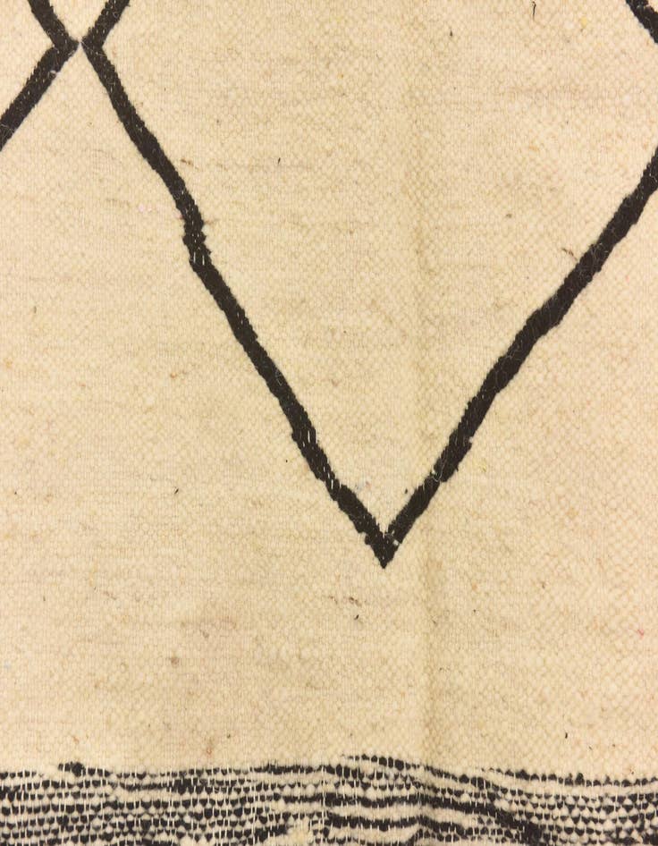 Detail image of  6' 8 x 10' 3  Hand Knotted Moroccan Wool Rug