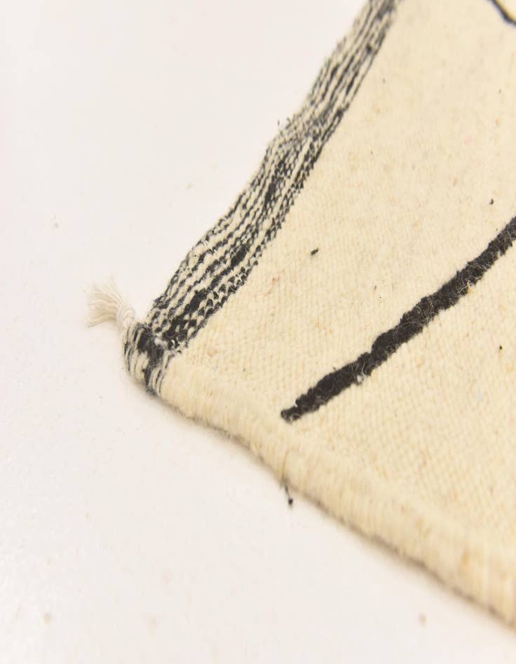 Detail image of  6' 8 x 10' 3  Hand Knotted Moroccan Wool Rug