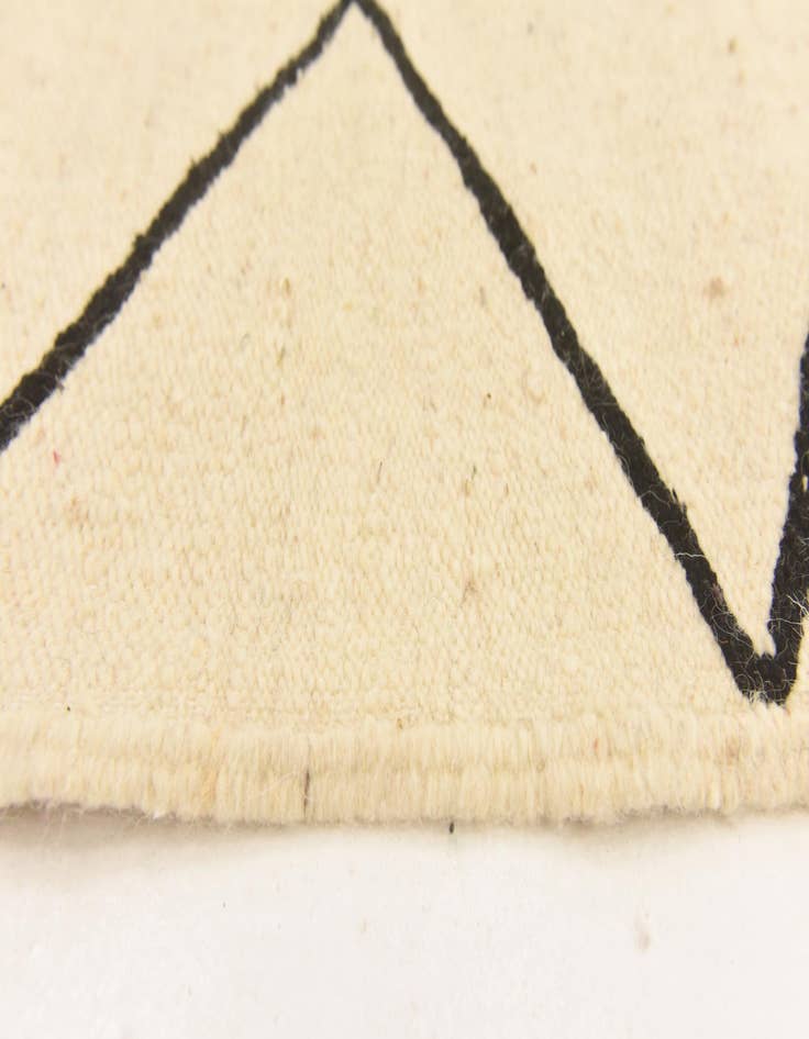 Detail image of  6' 8 x 10' 3  Hand Knotted Moroccan Wool Rug