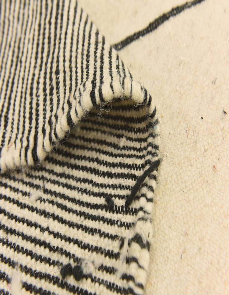 Detail image of  6' 4 x 9' 2  Hand Knotted Moroccan Wool Rug