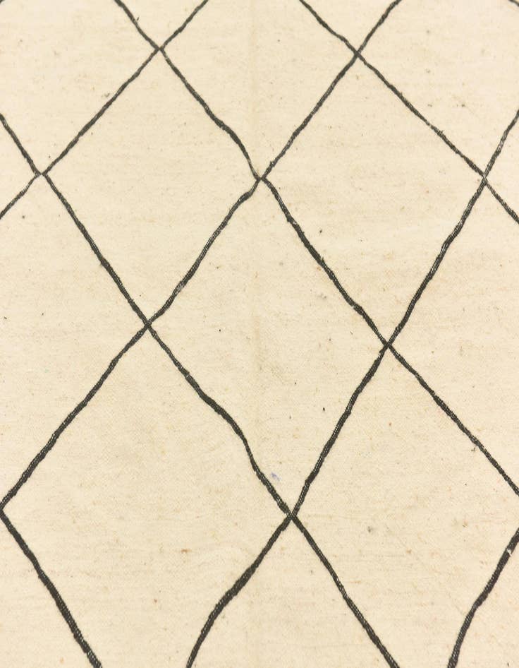 Detail image of  6' 4 x 9' 2  Hand Knotted Moroccan Wool Rug