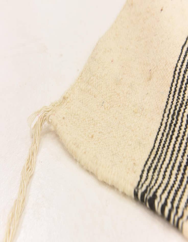 Detail image of  6' 4 x 9' 2  Hand Knotted Moroccan Wool Rug