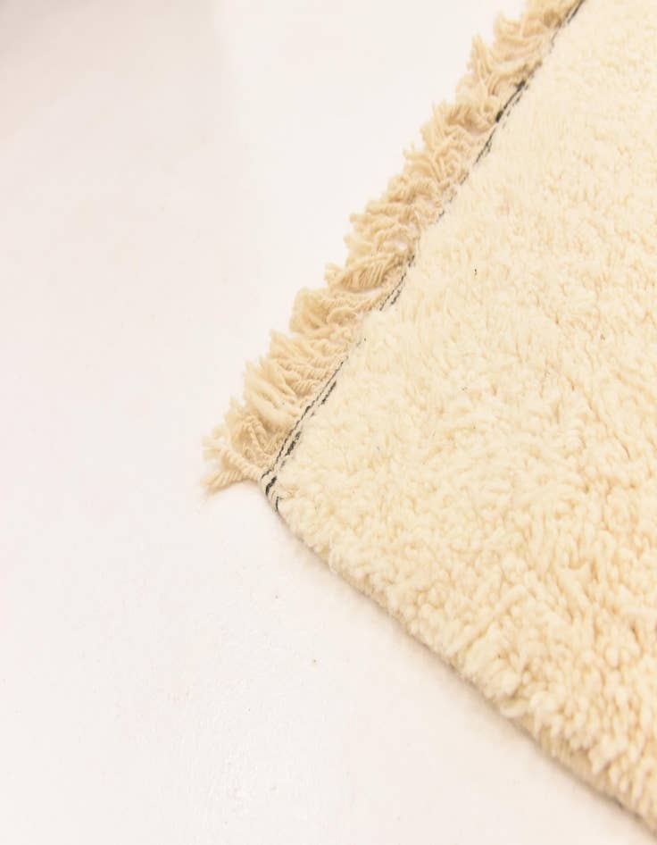 Detail image of  6' 7 x 9' 9  Hand Knotted Moroccan Wool Rug