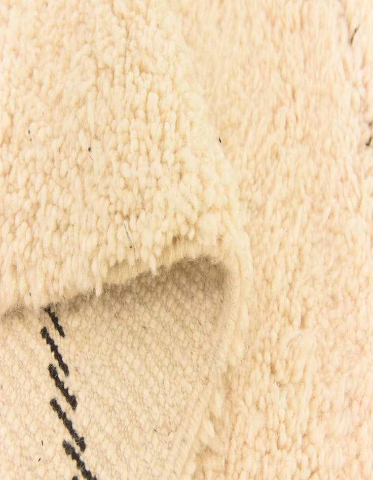 Detail image of  6' 7 x 9' 9  Hand Knotted Moroccan Wool Rug