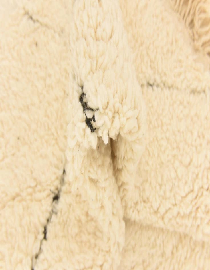 Detail image of  6' 3 x 10' 2  Hand Knotted Moroccan Wool Rug