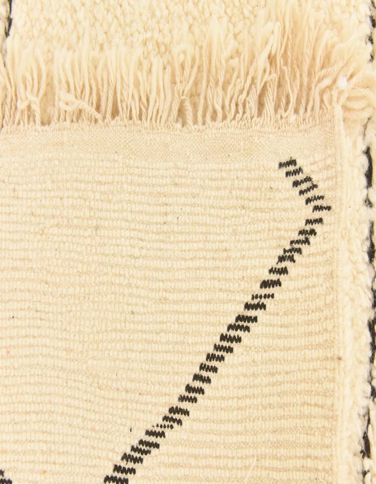 Detail image of  6' 3 x 10' 2  Hand Knotted Moroccan Wool Rug