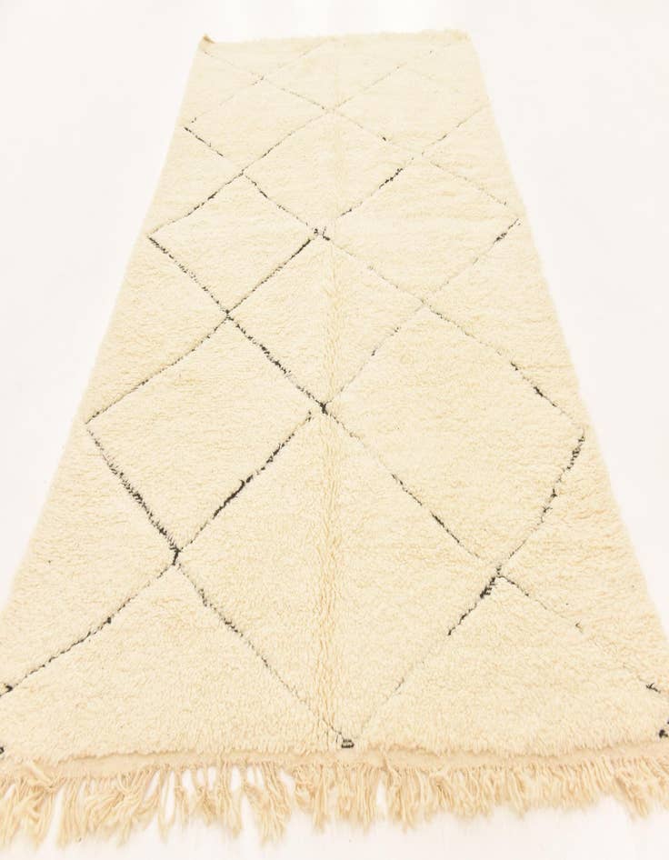 Detail image of  6' 3 x 10' 2  Hand Knotted Moroccan Wool Rug