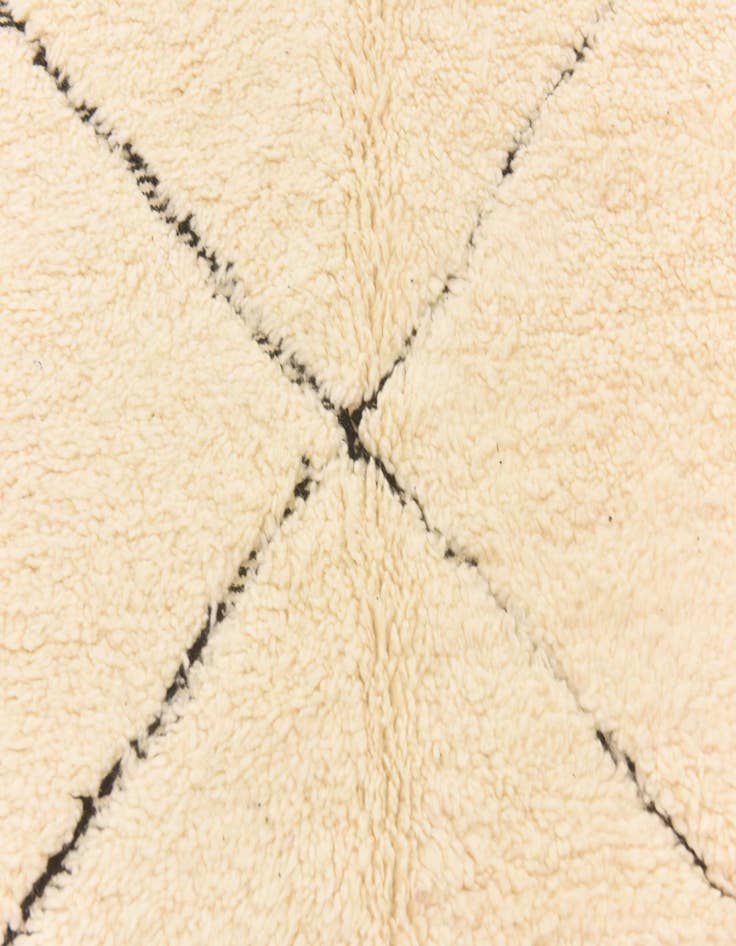 Detail image of  6' 3 x 10' 2  Hand Knotted Moroccan Wool Rug