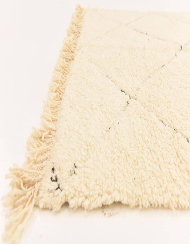 Detail image of  6' 3 x 10' 2  Hand Knotted Moroccan Wool Rug