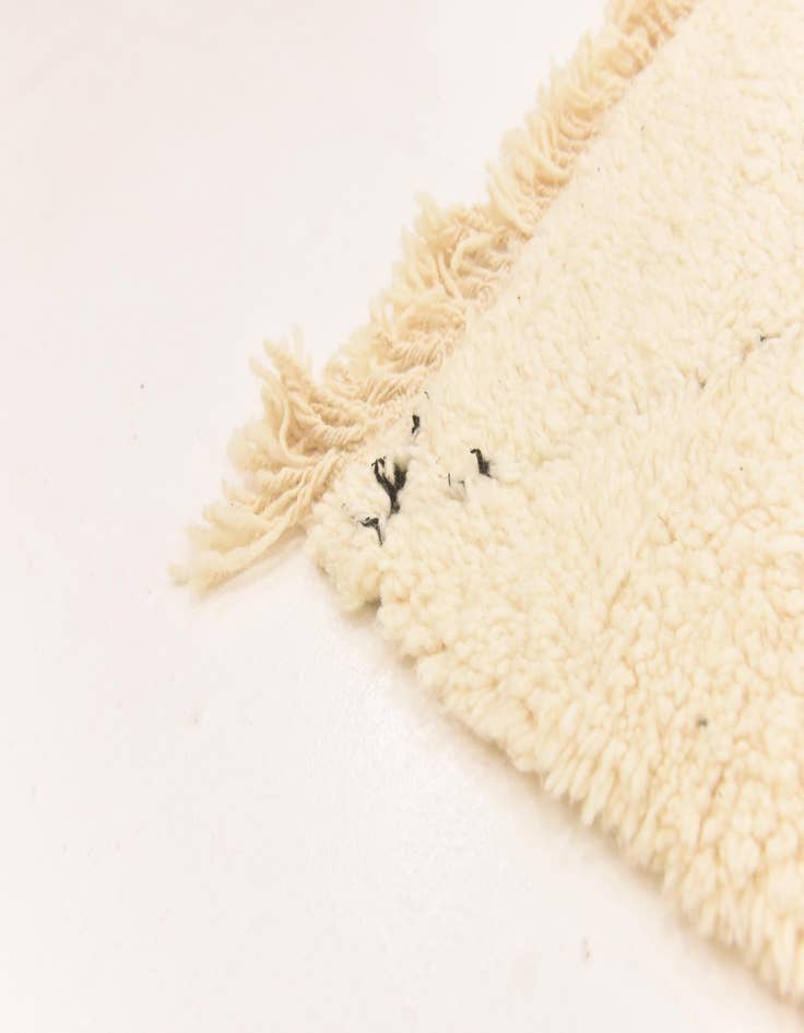 Detail image of  6' 3 x 10' 2  Hand Knotted Moroccan Wool Rug