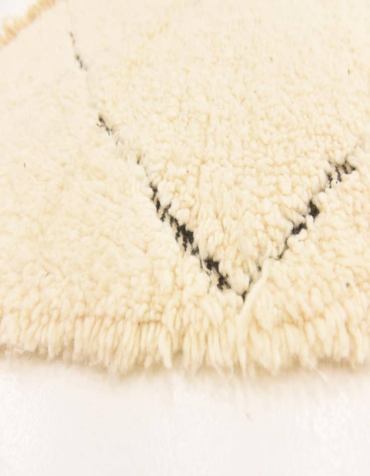 Detail image of  6' 3 x 10' 2  Hand Knotted Moroccan Wool Rug