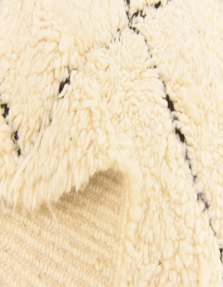 Detail image of  6' 3 x 10' 2  Hand Knotted Moroccan Wool Rug