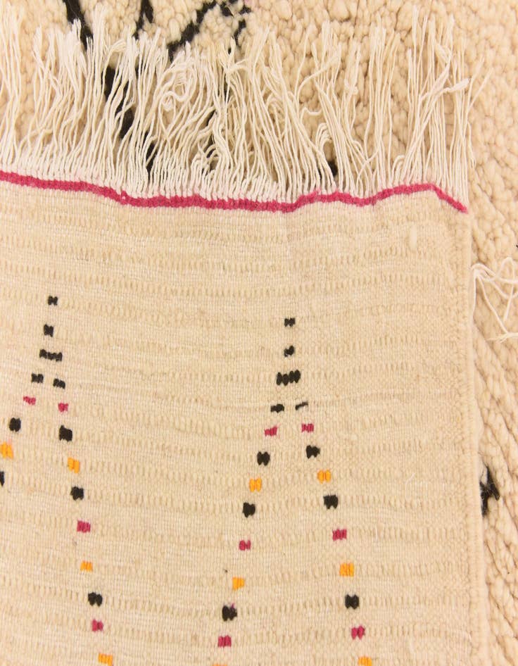 Detail image of  5' 3 x 8' 2  Hand Knotted Moroccan Wool Rug