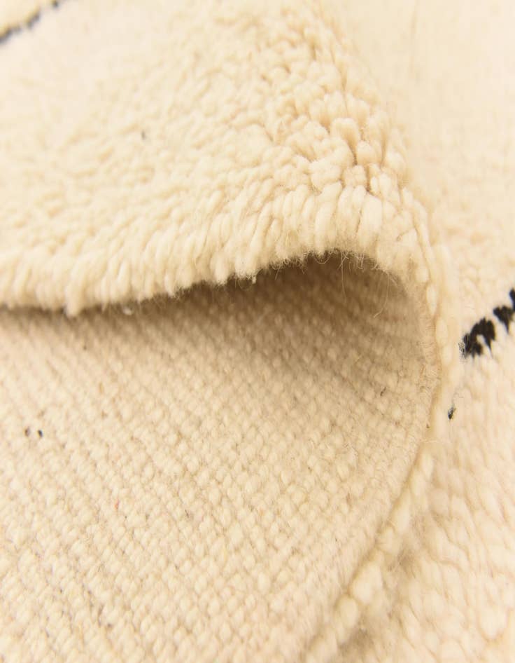 Detail image of  6' 2 x 10' 3  Hand Knotted Moroccan Wool Rug