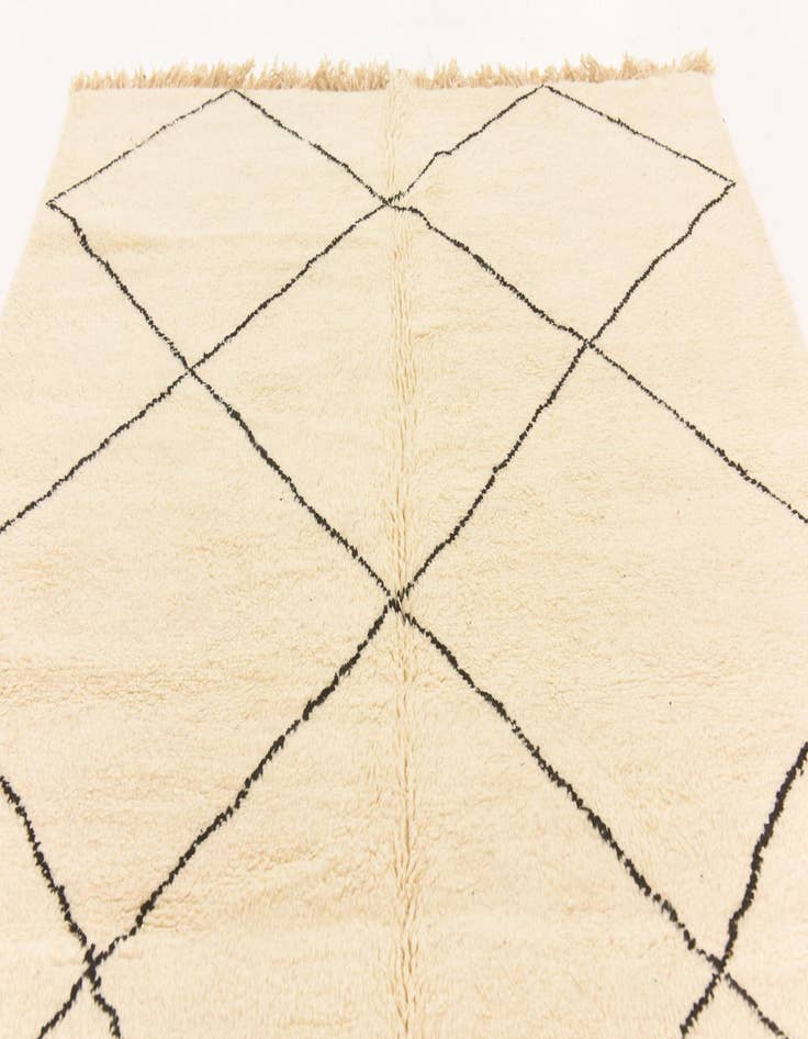 Detail image of  6' 2 x 10' 3  Hand Knotted Moroccan Wool Rug