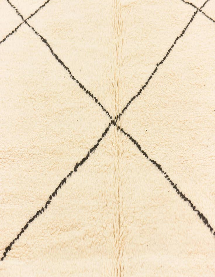 Detail image of  6' 2 x 10' 3  Hand Knotted Moroccan Wool Rug