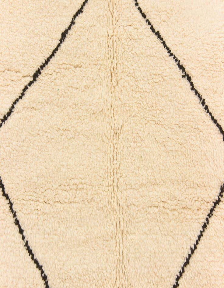 Detail image of  6' 2 x 10' 3  Hand Knotted Moroccan Wool Rug