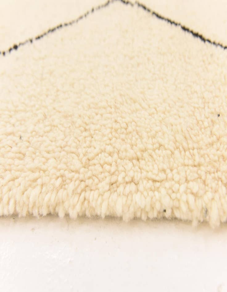 Detail image of  6' 2 x 10' 3  Hand Knotted Moroccan Wool Rug