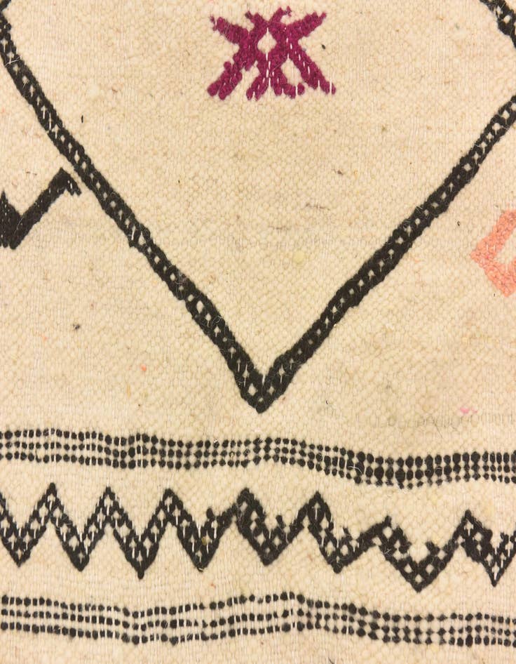 Detail image of  6' 3 x 9' 10  Hand Knotted Moroccan Wool Rug