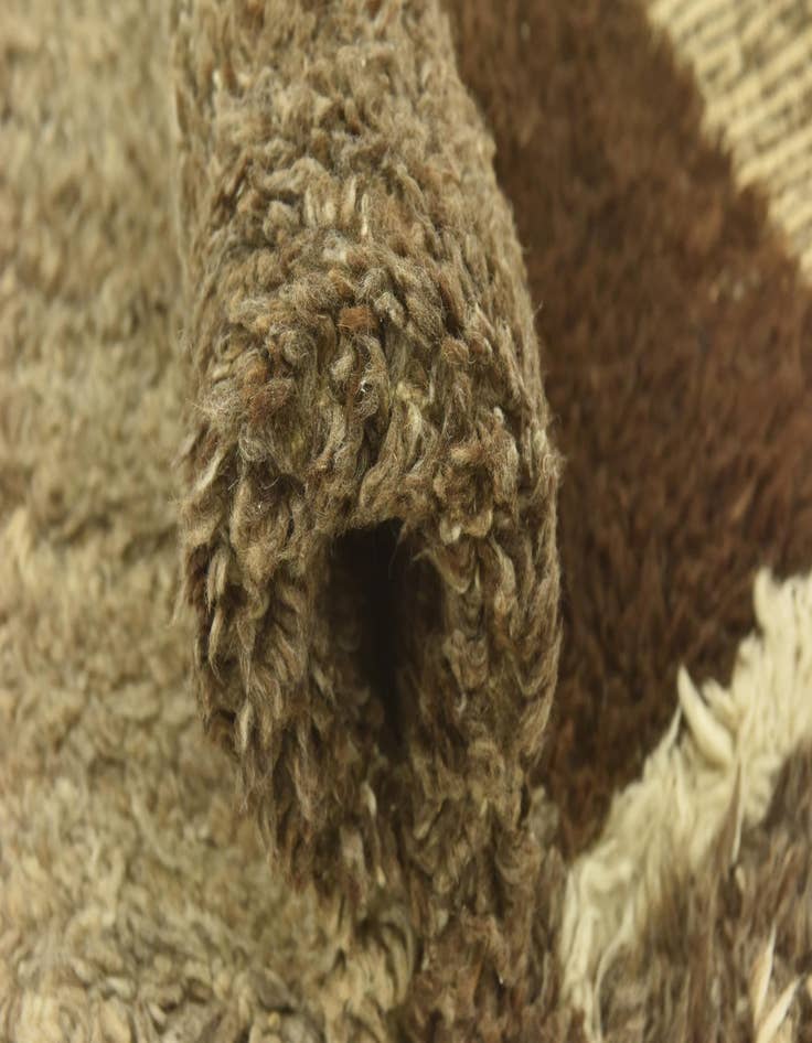 Detail image of  6' 7 x 8' 2  Hand Knotted Moroccan Wool Rug