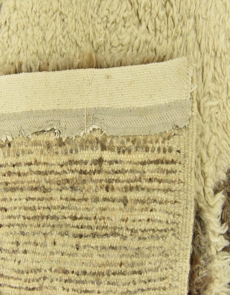 Detail image of  6' 7 x 8' 2  Hand Knotted Moroccan Wool Rug