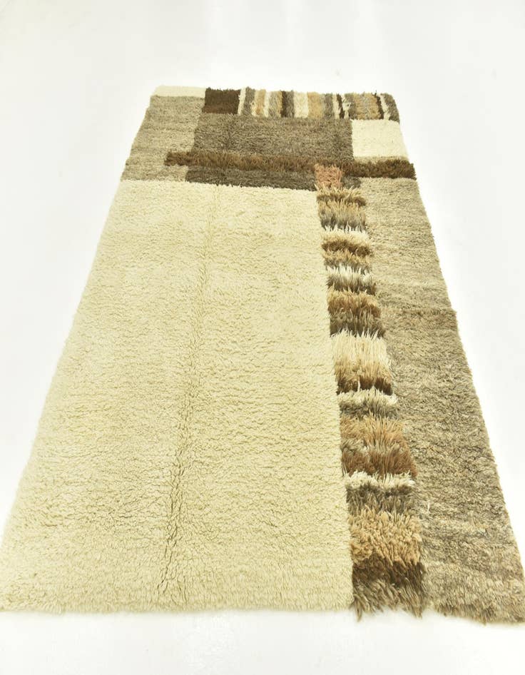 Detail image of  6' 7 x 8' 2  Hand Knotted Moroccan Wool Rug