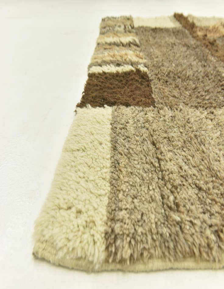 Detail image of  6' 7 x 8' 2  Hand Knotted Moroccan Wool Rug