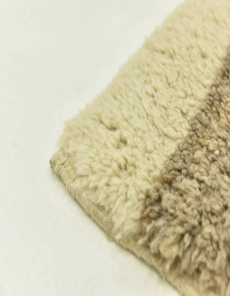 Detail image of  6' 7 x 8' 2  Hand Knotted Moroccan Wool Rug