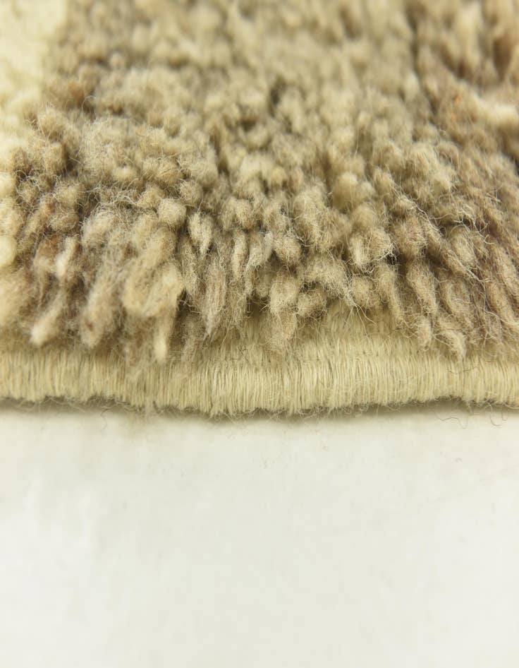 Detail image of  6' 7 x 8' 2  Hand Knotted Moroccan Wool Rug