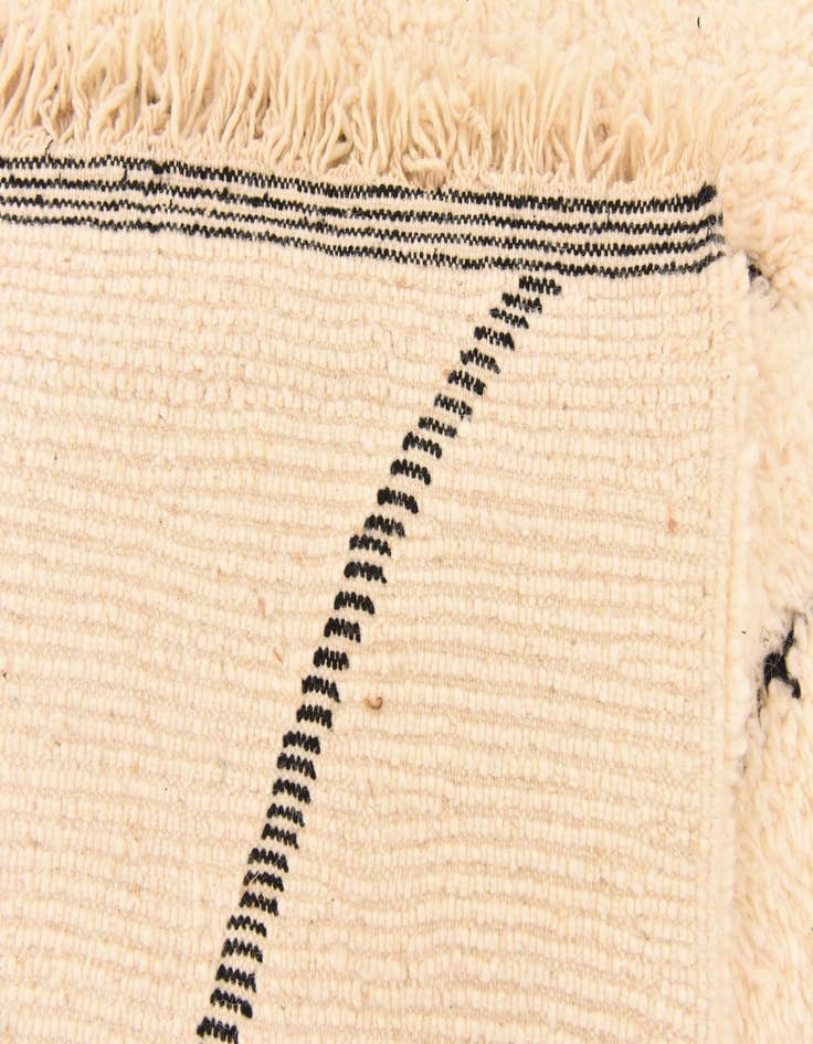 Detail image of  5' 4 x 8' 4  Hand Knotted Moroccan Wool Rug